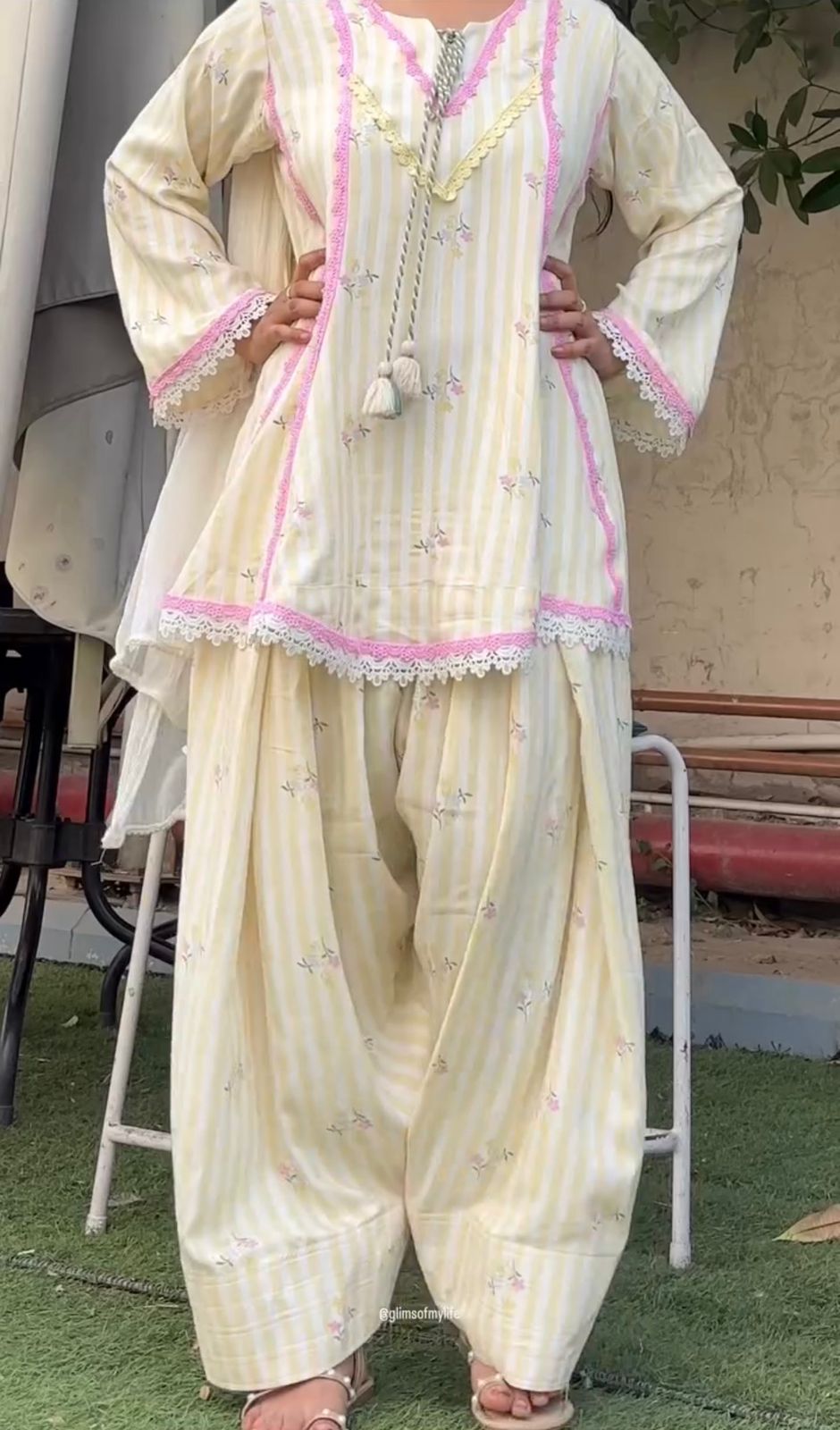 Pastel Farshi Kurta Set – Effortless Elegance ✨ - Image 4