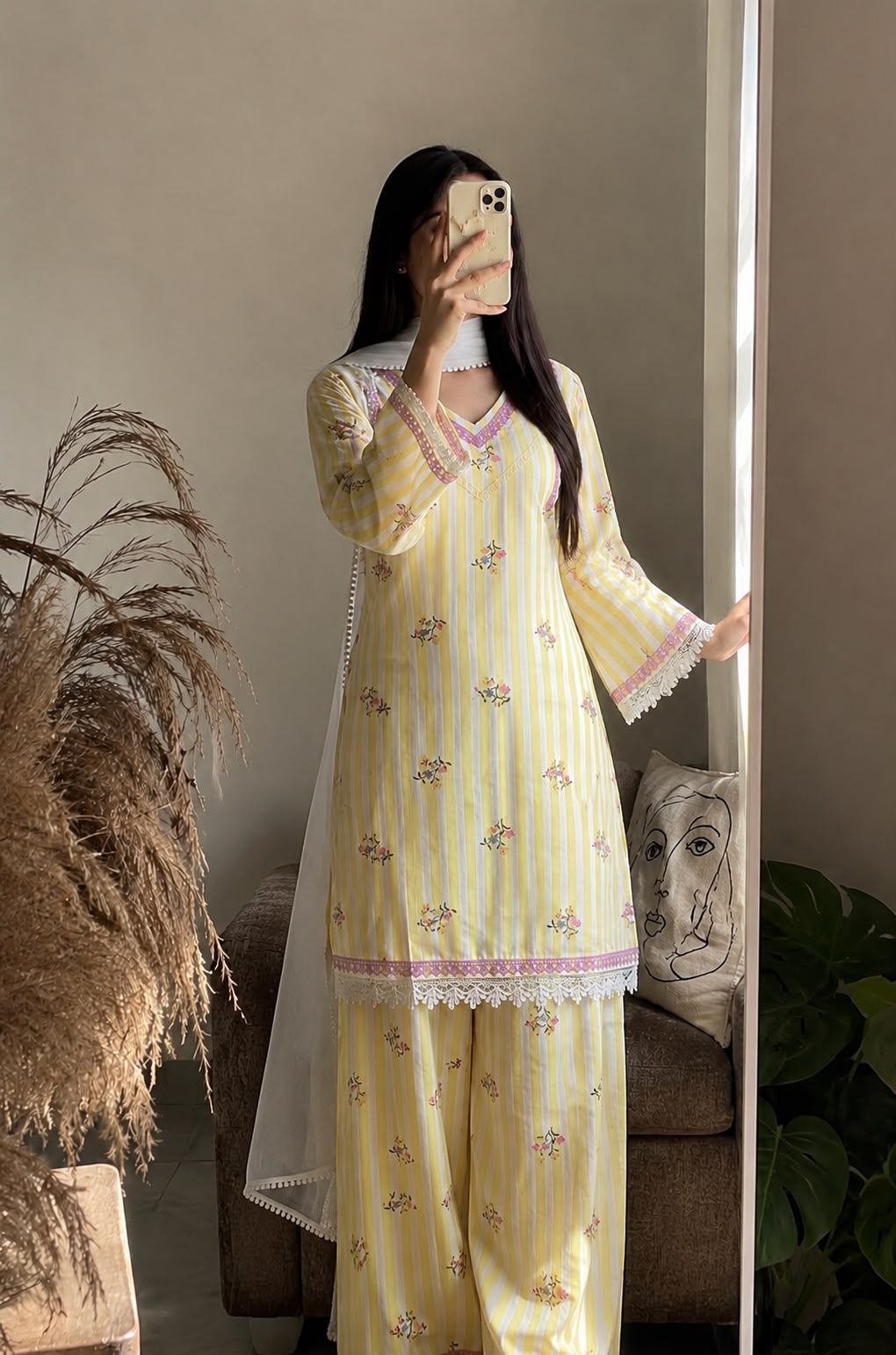 Pastel Farshi Kurta Set – Effortless Elegance ✨