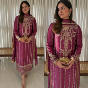 ✨DESIRABLE FANCY EMBROIDERED LONG SUIT SET✨