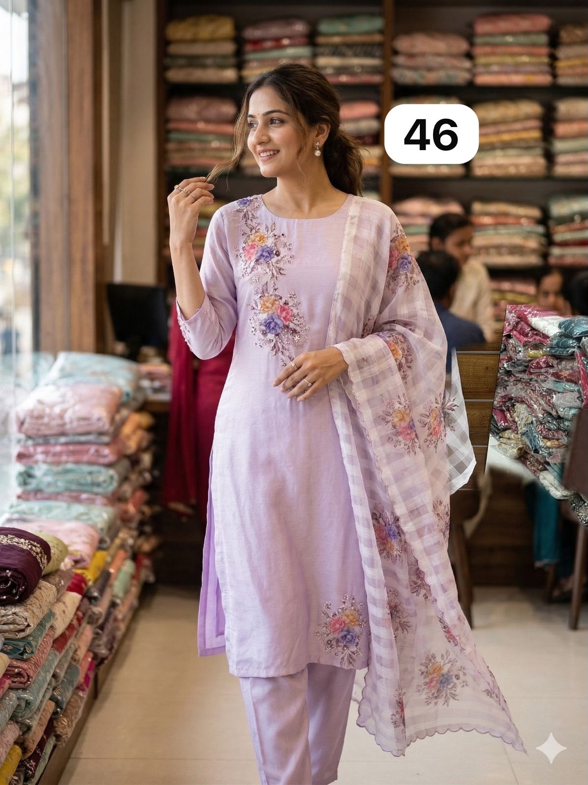 🌸Pure Dola Silk Handwork Suit Sets🌸 - Image 3