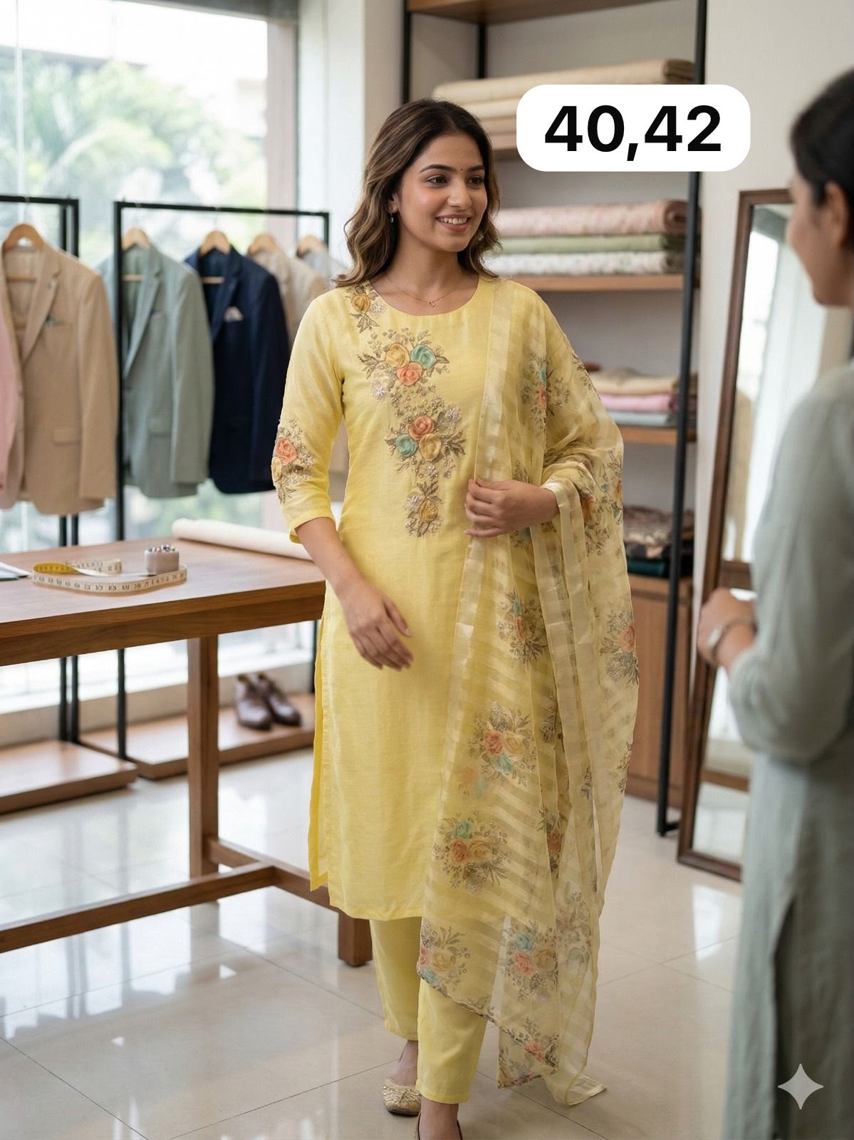 🌸Pure Dola Silk Handwork Suit Sets🌸 - Image 4